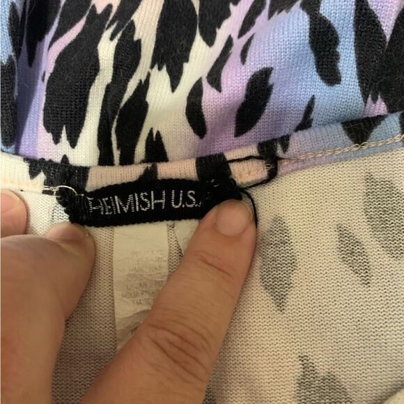 HEIMISH USA Lisa Frank Inspired Cheetah Print Tiered Tank Top Shirt Small #721 - Picture 5 of 7